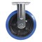 Vestil Elastic Rubber Rigid Caster 8 In. Diameter x 2 In. Width 770 Lb. Capacity Blue/Black CST-BB-8X2ER-R - alternate 8